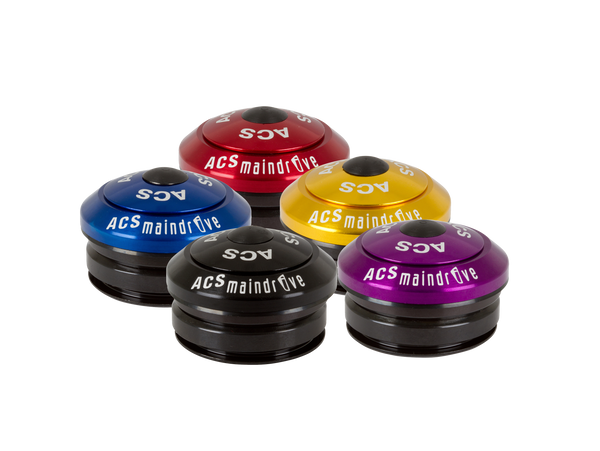 ACS Maindrive Integrated Headset 1 1/8 Threadless Black by ACS ACS Maindrive Integrated Threadless Headset IS38 Black ACS Maindrive  Integrated Headset - 1 Threadless Black Bicycle Headset ACS MainDrive  Integrated